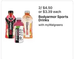 Walgreens Bodyarmor Sports Drinks offer