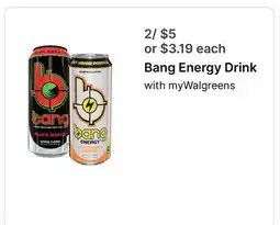 Walgreens Bang Energy Drink offer