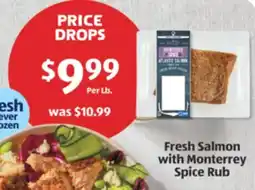Aldi Fresh Salmon with Monterrey Spice Rub offer