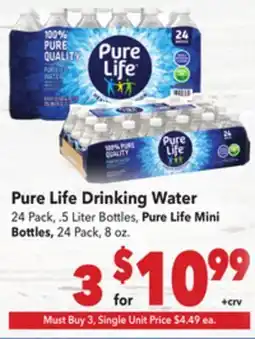 Vallarta Supermarkets Pure Life Drinking Water offer