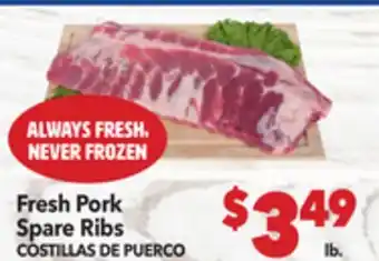 Vallarta Supermarkets Fresh Pork Spare Ribs / COSTILLAS DE PUERCO offer