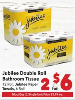 Vallarta Supermarkets Jubilee Double Roll Bathroom Tissue offer