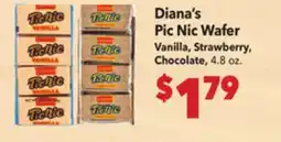 Vallarta Supermarkets Diana's Pic Nic Wafer offer
