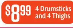 Vallarta Supermarkets 4 Drumsticks and 4 Thighs offer