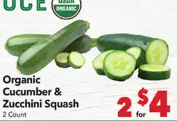 Vallarta Supermarkets Organic Cucumber & Zucchini Squash offer