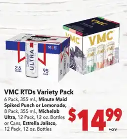 Vallarta Supermarkets VMC RTDs Variety Pack offer