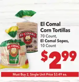 Vallarta Supermarkets El Comal Corn Tortillas offer
