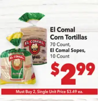 Vallarta Supermarkets El Comal Corn Tortillas offer