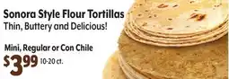 Vallarta Supermarkets Sonora Style Flour Tortillas offer