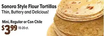 Vallarta Supermarkets Sonora Style Flour Tortillas offer
