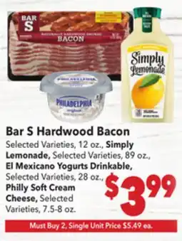 Vallarta Supermarkets Bar S Hardwood Bacon offer