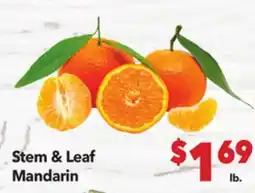 Vallarta Supermarkets Stem & Leaf Mandarin offer