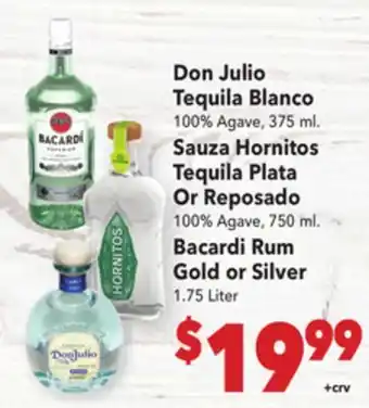 Vallarta Supermarkets Don Julio Tequila Blanco offer