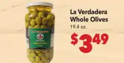 Vallarta Supermarkets La Verdadera Whole Olives offer