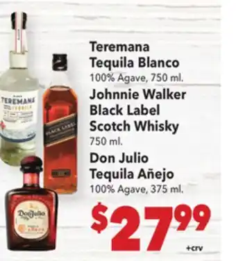Vallarta Supermarkets Teremana Tequila Blanco offer