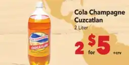 Vallarta Supermarkets Cola Champagne Cuzcatlan offer
