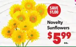 Vallarta Supermarkets Novelty Sunflowers offer
