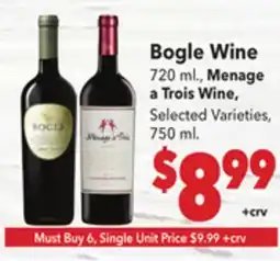 Vallarta Supermarkets Bogle Wine offer