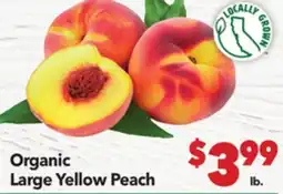 Vallarta Supermarkets Organic Large Yellow Peach offer