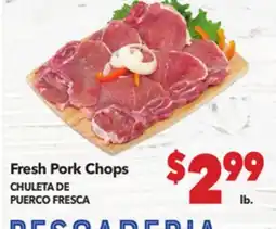 Vallarta Supermarkets Fresh Pork Chops / CHULETA DE PUERCO FRESCA offer