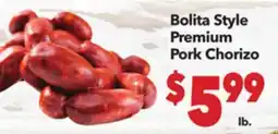 Vallarta Supermarkets Bolita Style Premium Pork Chorizo offer