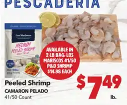 Vallarta Supermarkets Peeled Shrimp / CAMARON PELADO offer