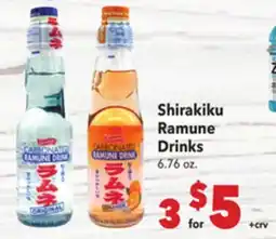 Vallarta Supermarkets Shirakiku Ramune Drinks offer