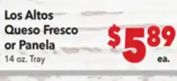 Vallarta Supermarkets Los Altos Queso Fresco or Panela offer