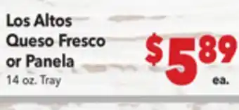 Vallarta Supermarkets Los Altos Queso Fresco or Panela offer