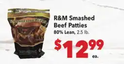 Vallarta Supermarkets R & M Smashed Beef Patties offer