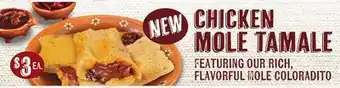 Vallarta Supermarkets CHICKEN MOLE TAMALE offer