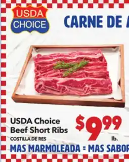 Vallarta Supermarkets USDA Choice Beef Short Ribs / COSTILLA DE RES offer