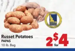 Vallarta Supermarkets Russet Potatoes/PAPAS offer