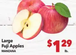 Vallarta Supermarkets Large Fuji Apples / MANZANA offer