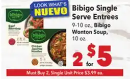 Vallarta Supermarkets Bibigo Single Serve Entrees offer