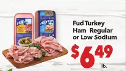 Vallarta Supermarkets Fud Turkey Ham Regular or Low Sodium offer