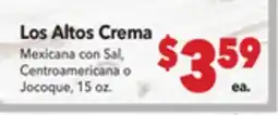 Vallarta Supermarkets Los Altos Crema offer