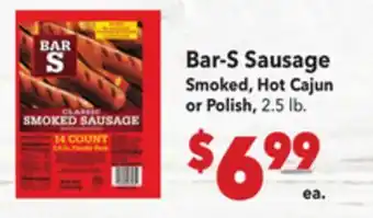 Vallarta Supermarkets Bar-S Sausage offer