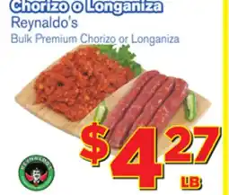 El Super Fresh Bulk Premium Chorizo or Longaniza offer