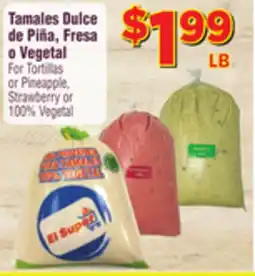 El Super Fresh For Tortillas or Pineapple, Strawberry or 100% Vegetal offer
