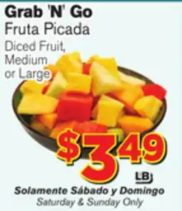 El Super Fresh Grab 'N' Go Diced Fruit offer