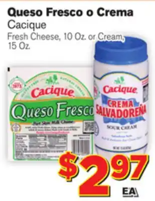 El Super Fresh Fresh Cheese, 10 Oz, or Cream, 15 Oz offer