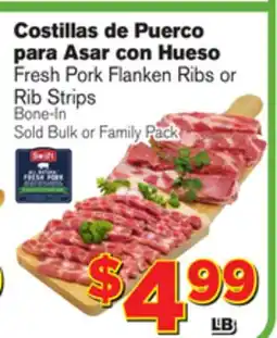 El Super Fresh Fresh Pork Flanken Ribs or Rib Strips offer