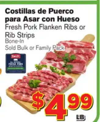 El Super Fresh Fresh Pork Flanken Ribs or Rib Strips offer