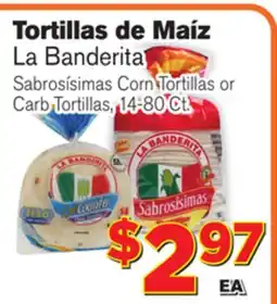 El Super Fresh La Banderita Sabrosísimas Corn Tortillas or Carb Tortillas offer
