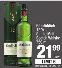 Super King Markets Glenfiddich 12 Yr Single Malt Scotch Whisky offer