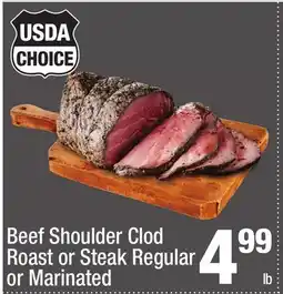 Super King Markets Beef Shoulder Clod Roast or Steak offer