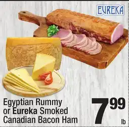 Super King Markets Egyptian Rummy or Eureka Smoked Canadian Bacon Ham offer