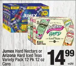 Super King Markets Jumex Hard Nectars or Arizona Hard Iced Teas Variety Pack 12 Pk 12 oz Cans offer