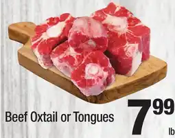 Super King Markets Beef Oxtail or Tongues offer